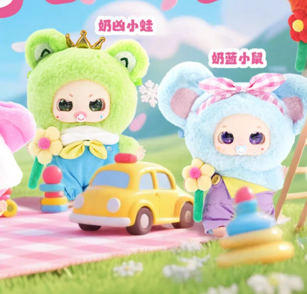 完成Babythree Three-year-old Nuo Bao-Spring Festival Flower Team Plush Blind Box Trendy Toy Figurine Ornament Gift Pendant
