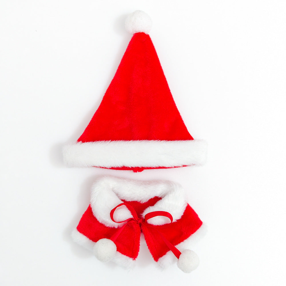 First and Second Generation Blind Box Labubu Pendant Christmas Cloak Doll Clothes Labubu Cookie Man Sweater Christmas Hat