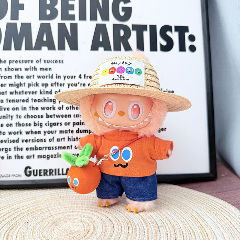 First, Second, and Third Generation Keychain LABUBU Clothing Pendant Labubu Wearing Mayday Concert Same Style Cute Doll Clothes