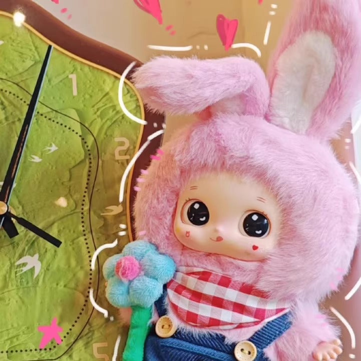 完成Babythree Three-year-old Nuo Bao-Spring Festival Flower Team Plush Blind Box Trendy Toy Figurine Ornament Gift Pendant