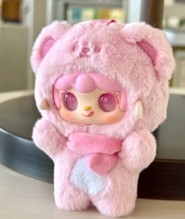Complete Genuine Oxygen Yooki 4th Generation <Bite a Bear> Plush Blind Box Doll Ornament Trendy Wholesale