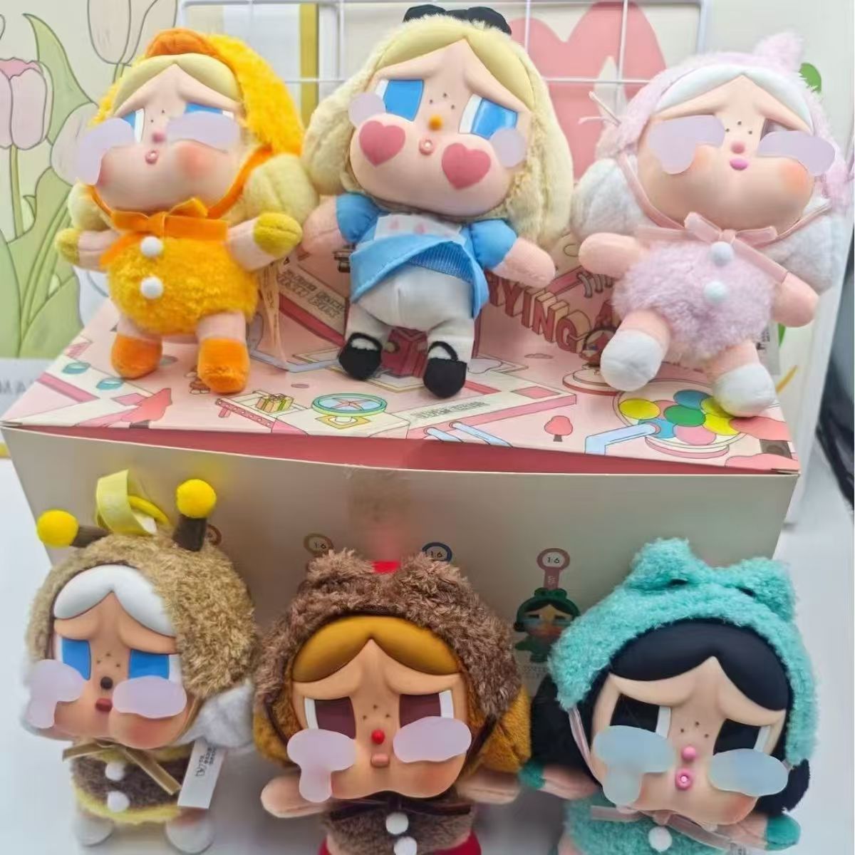 WA KU KU Crying Doll Southeas Box Plush Toy Cute Keychain Bag Gift Pendant