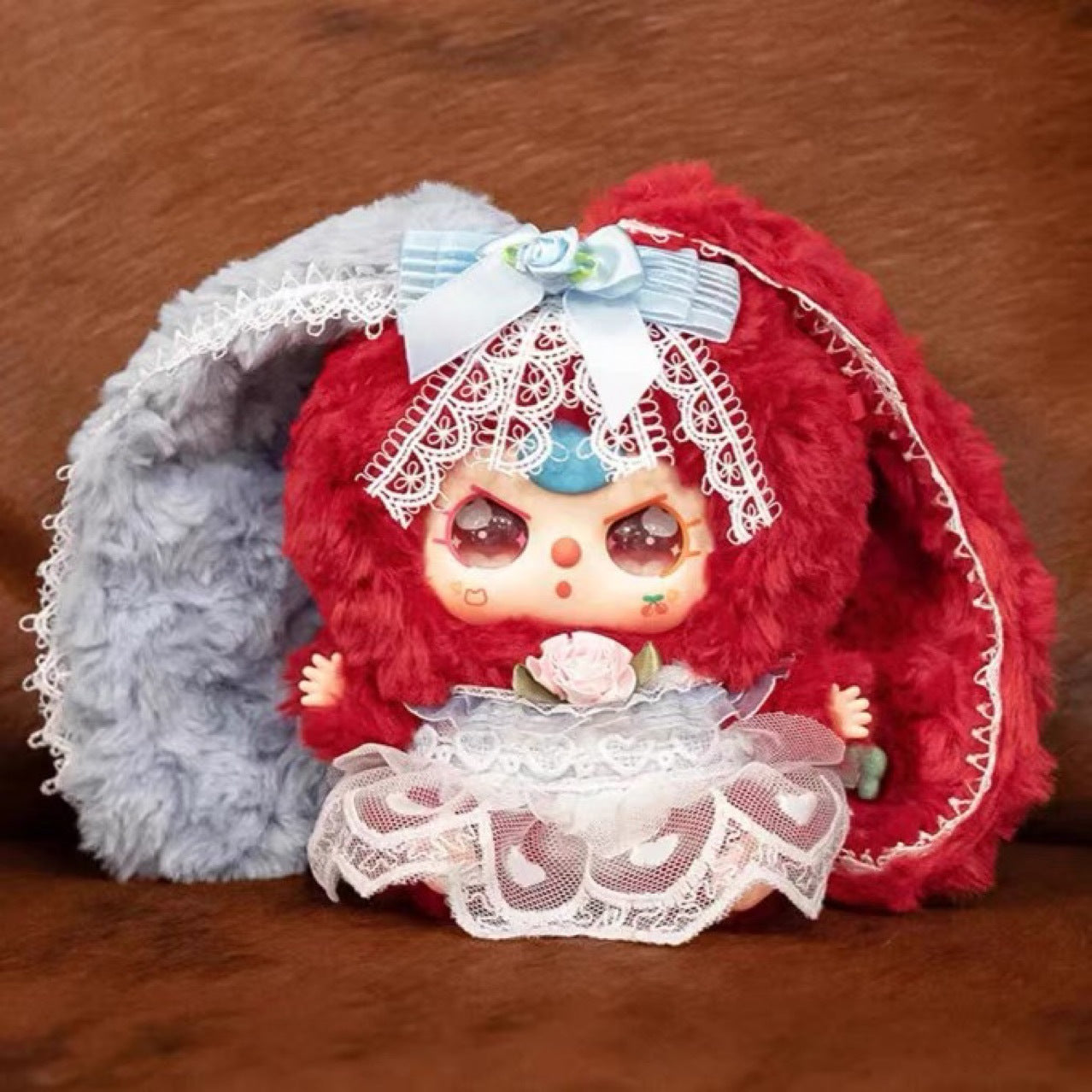 3-Year-Old Baby Three Lily Rabbit Town 4th Generation Plush Blind Box Decoration Backpack School Bag Plush Pendant