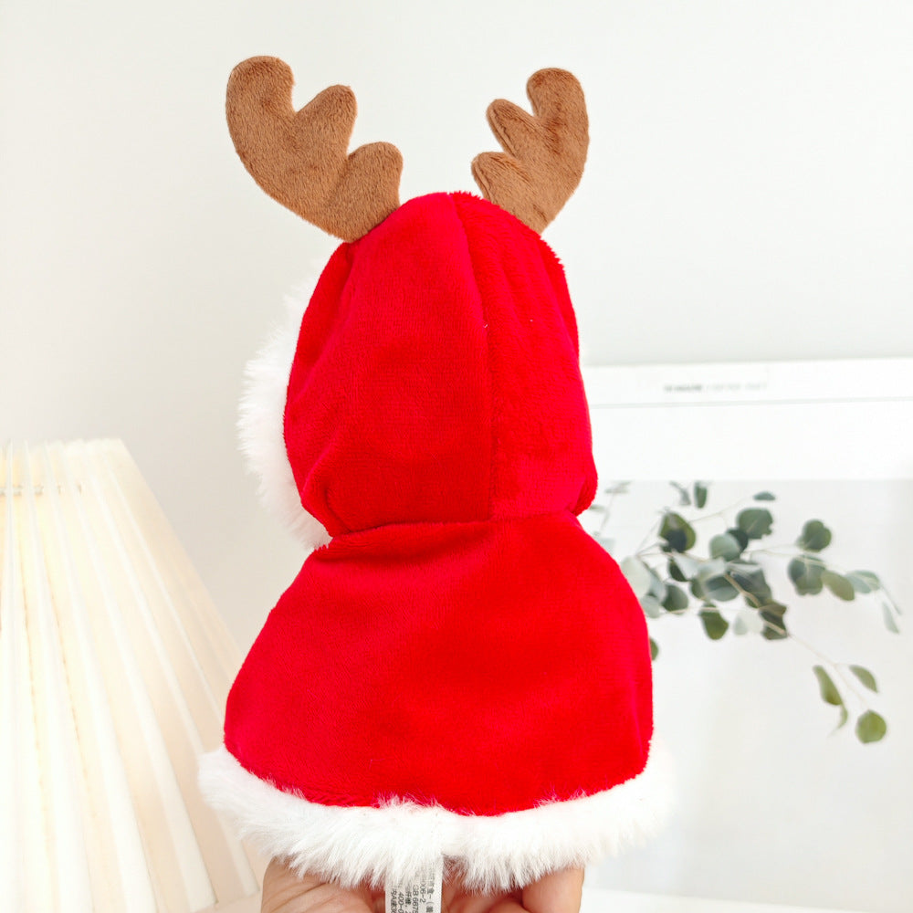 First and Second Generation Blind Box Labubu Pendant Christmas Cloak Doll Clothes Labubu Cookie Man Sweater Christmas Hat