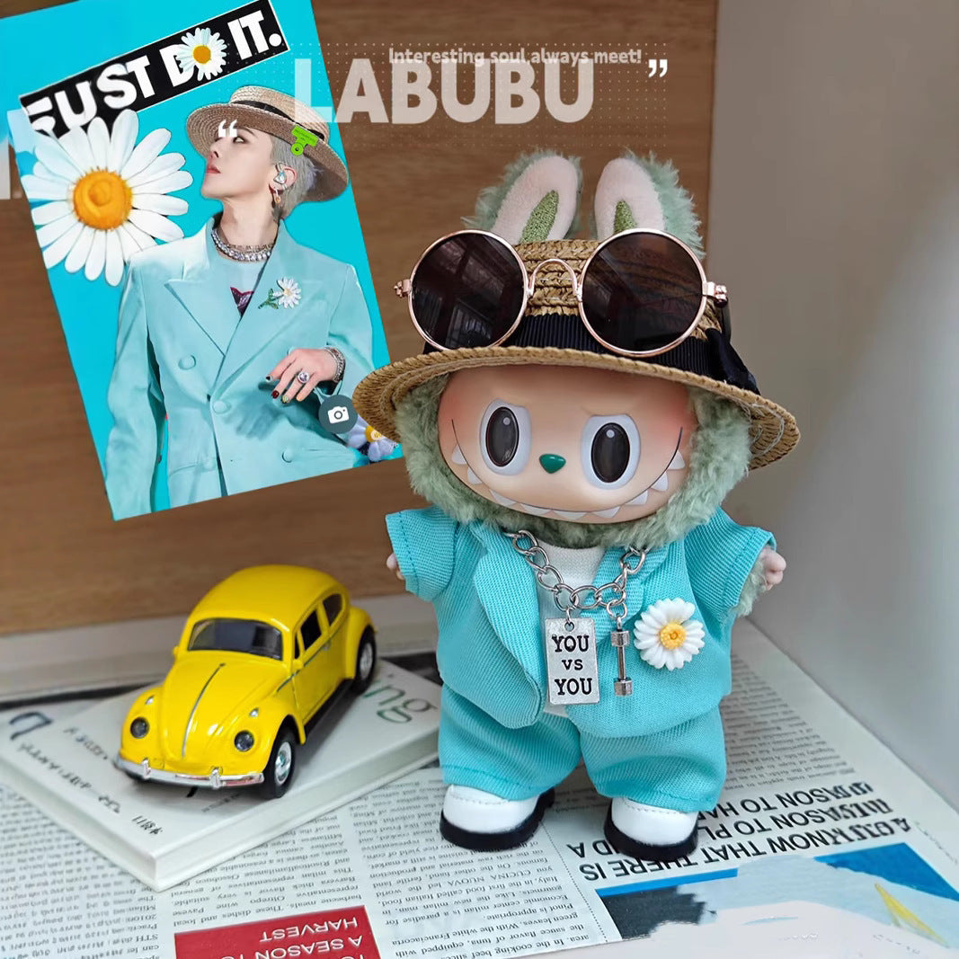 Labubu Labubu First Second Third Generation Baby Clothes G-Dragon GD Dress Up Same Style Sugar Glue Blind Box Labubu Clothes