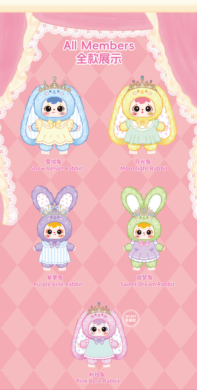 (Complete)Sanxiaomao Fifth Generation 400 Body Crown Bunny Plush Blind Box Handmade Office Figurine Trendy Toy Doll Hot Sale Gift
