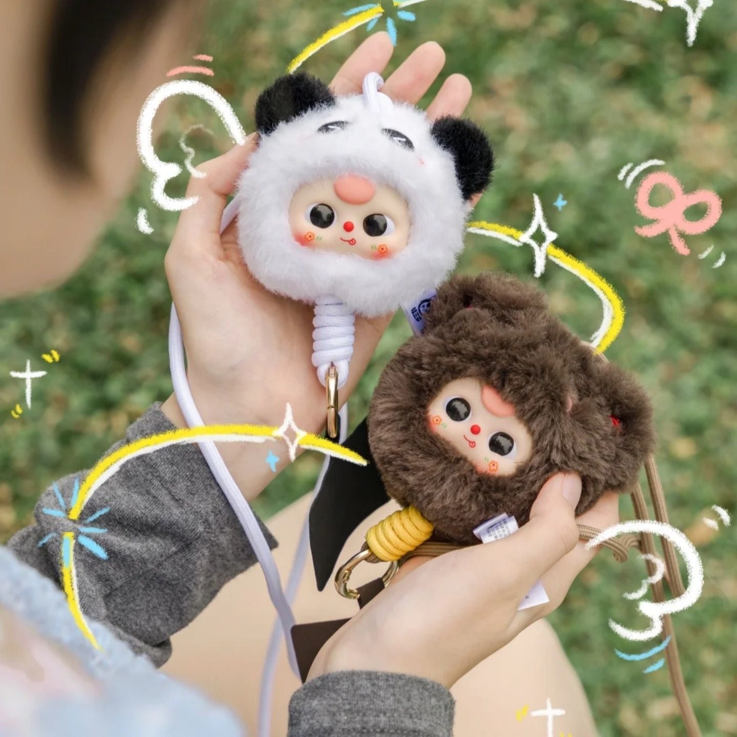 完成Baby Three Years Old-Mobile Phone Lanyard Series Genuine Blind Box Trendy Toys Handheld Office Dolls Gift Figurines Toys Gifts