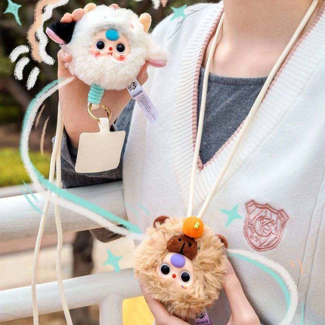 完成Baby Three Years Old-Mobile Phone Lanyard Series Genuine Blind Box Trendy Toys Handheld Office Dolls Gift Figurines Toys Gifts