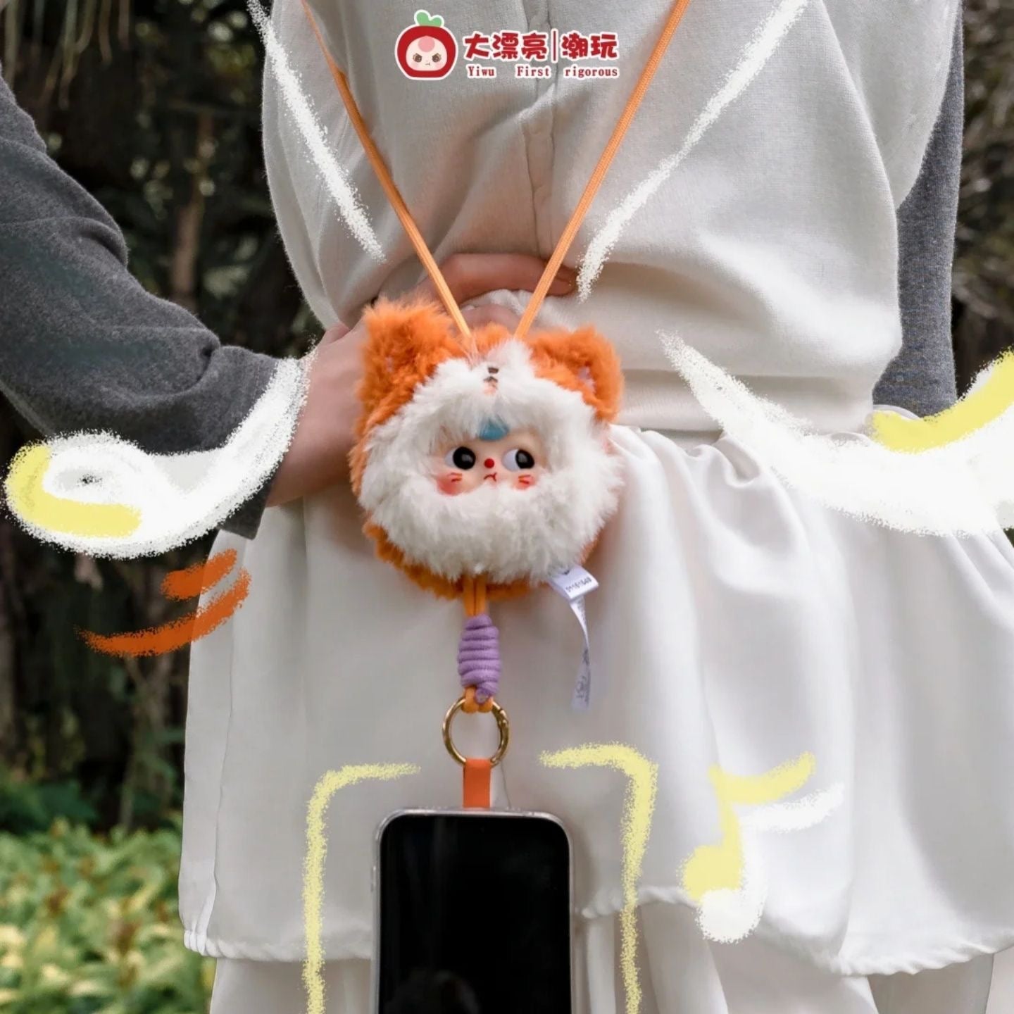 完成Baby Three Years Old-Mobile Phone Lanyard Series Genuine Blind Box Trendy Toys Handheld Office Dolls Gift Figurines Toys Gifts
