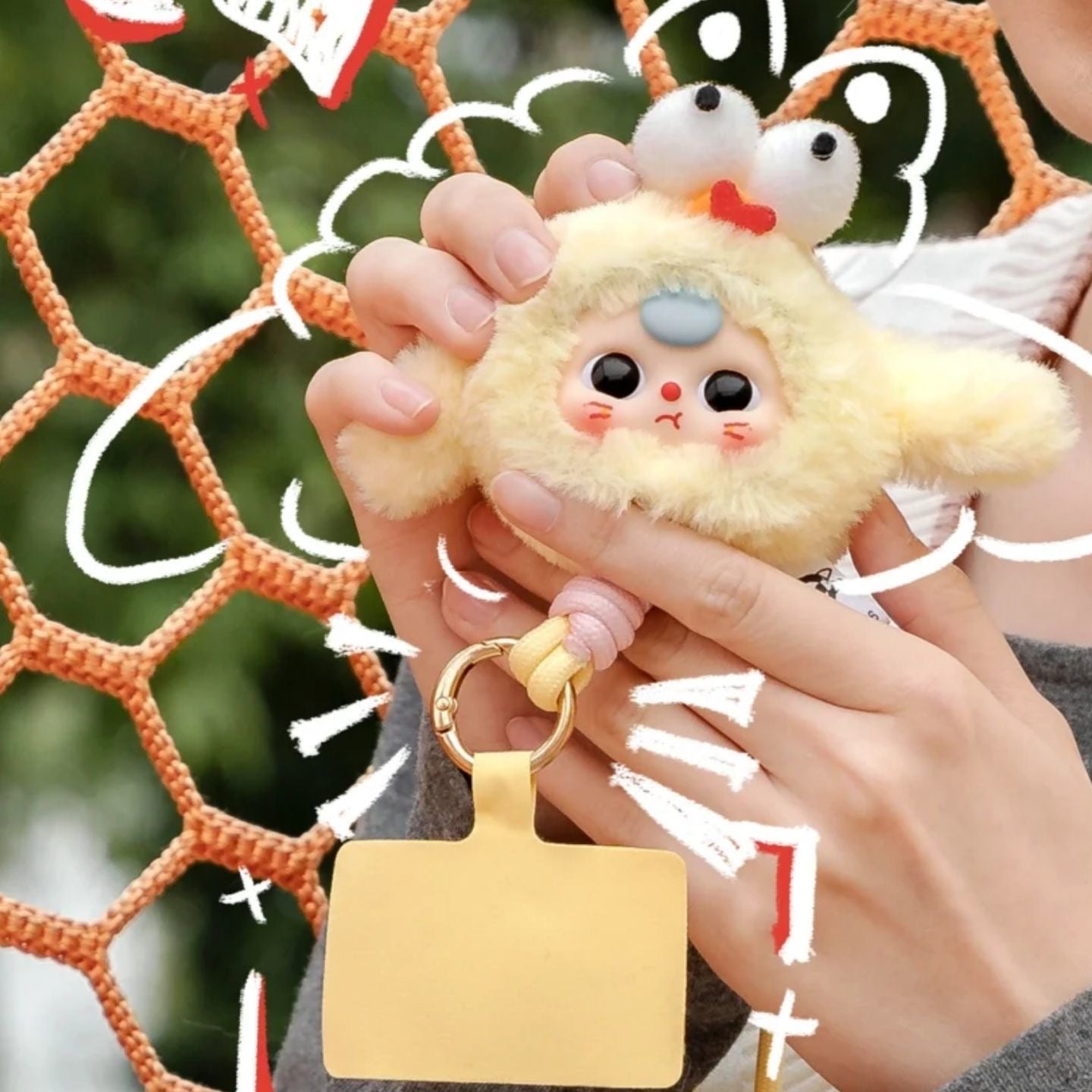 完成Baby Three Years Old-Mobile Phone Lanyard Series Genuine Blind Box Trendy Toys Handheld Office Dolls Gift Figurines Toys Gifts