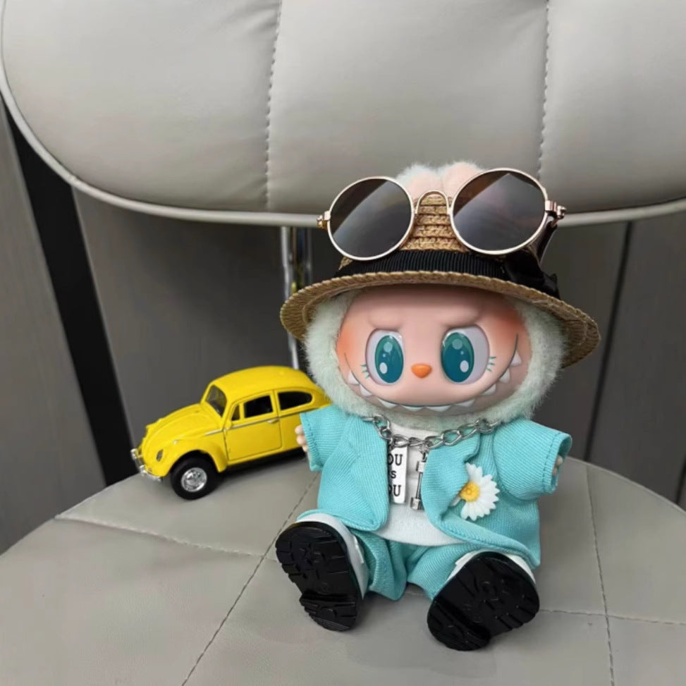 Labubu Labubu First Second Third Generation Baby Clothes G-Dragon GD Dress Up Same Style Sugar Glue Blind Box Labubu Clothes