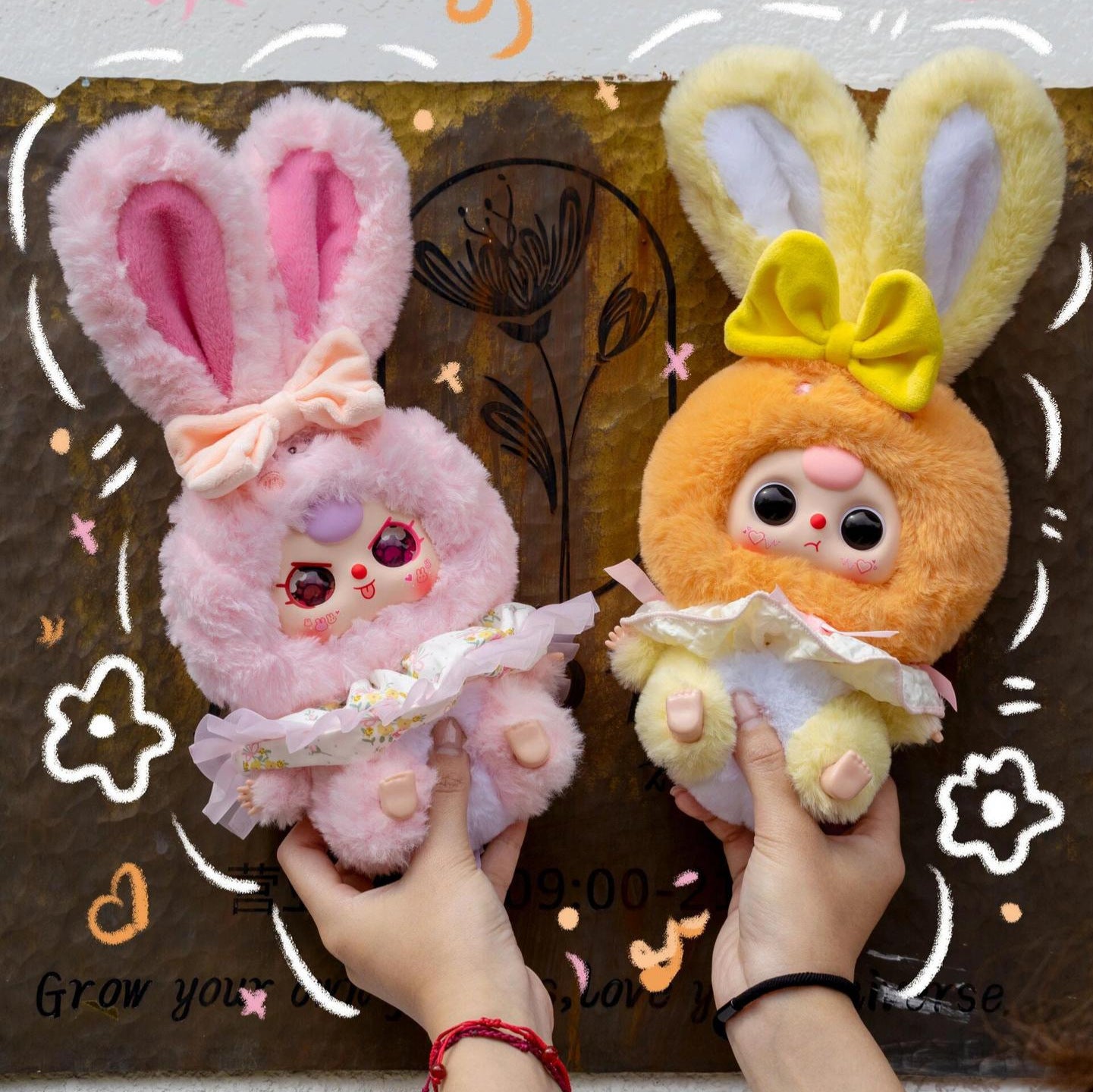 Official Baby Three Three-Year-Old Lily Rabbit Town Second Generation Series Plush Blind Box Trendy Toy Decoration Gift