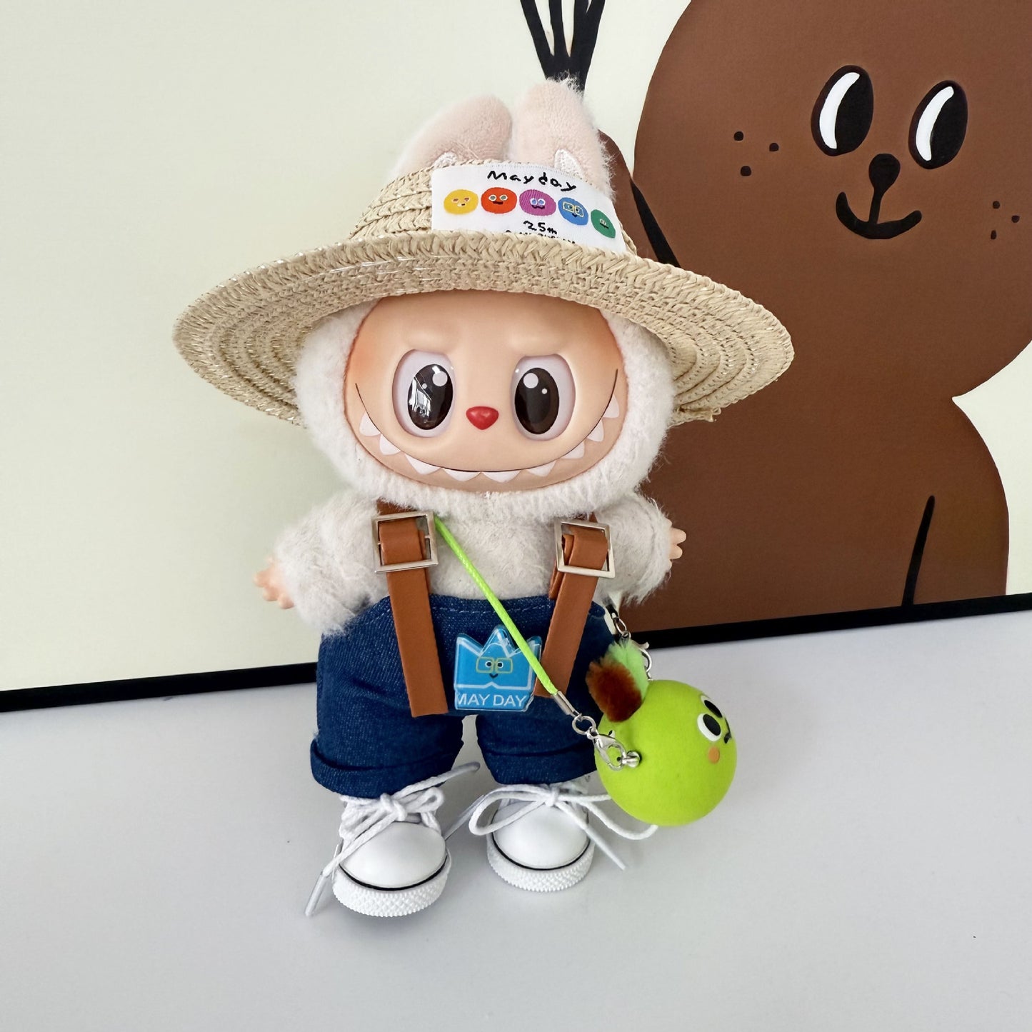 First, Second, and Third Generation Keychain LABUBU Clothing Pendant Labubu Wearing Mayday Concert Same Style Cute Doll Clothes