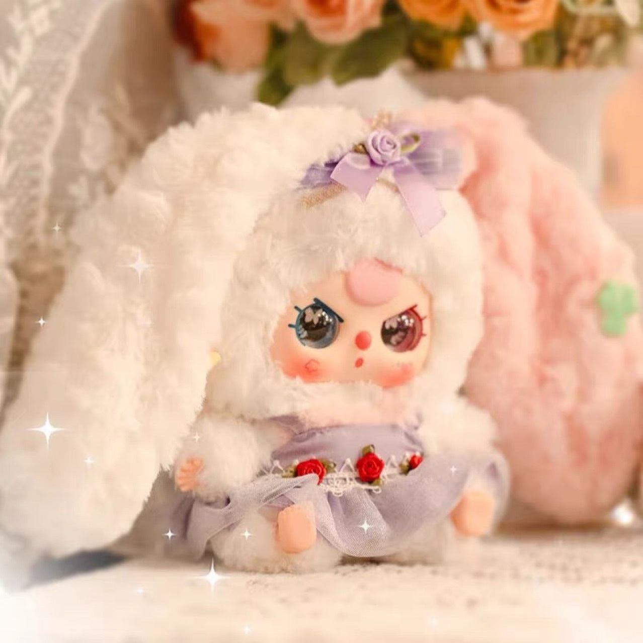 3-Year-Old Baby Three Lily Rabbit Town 4th Generation Plush Blind Box Decoration Backpack School Bag Plush Pendant