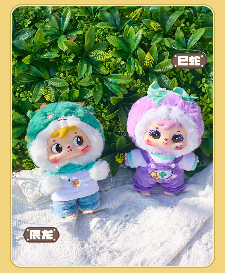 Girly Heart Three Little Furry Zodiac Plush Pendant Blind Box Doll Girl Bedroom Decoration Birthday Gift