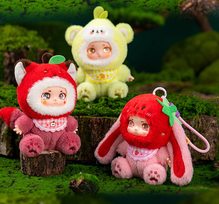 Original Cute Sweetheart Party Pendant Box Cartoon Fruit Vinyl Doll Pendant Creative Gift Ornament