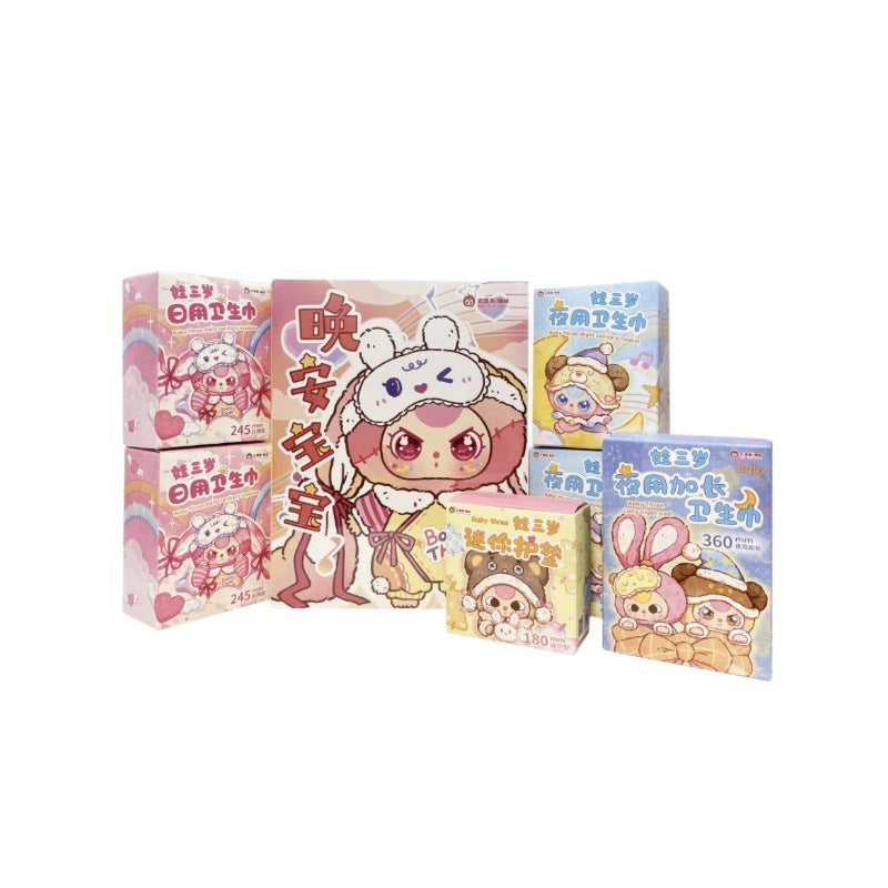 Genuine Big Beautiful Baby Three Years Old Good Night Baby 400% Plush Set Box Trendy Blind Box Cute Doll Ornament Gift