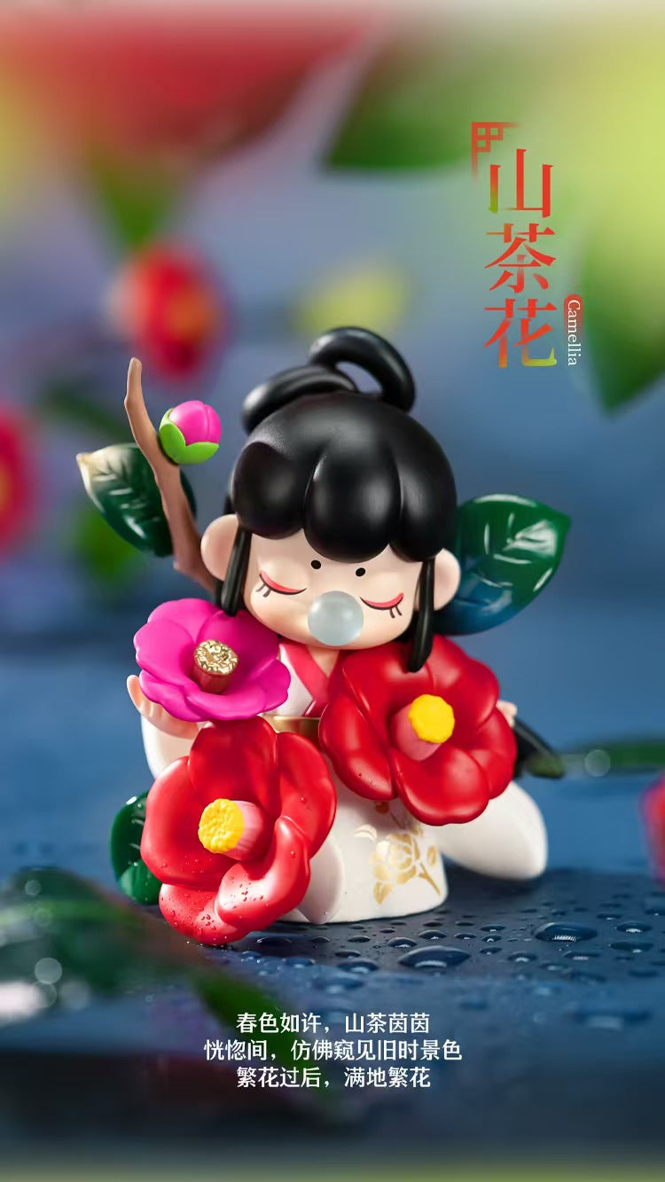 Ruolai Authentic Ruolai Nanci Flower Collection Series Blind Box Girl's Birthday Gift Desktop Ornament Giftrulruru