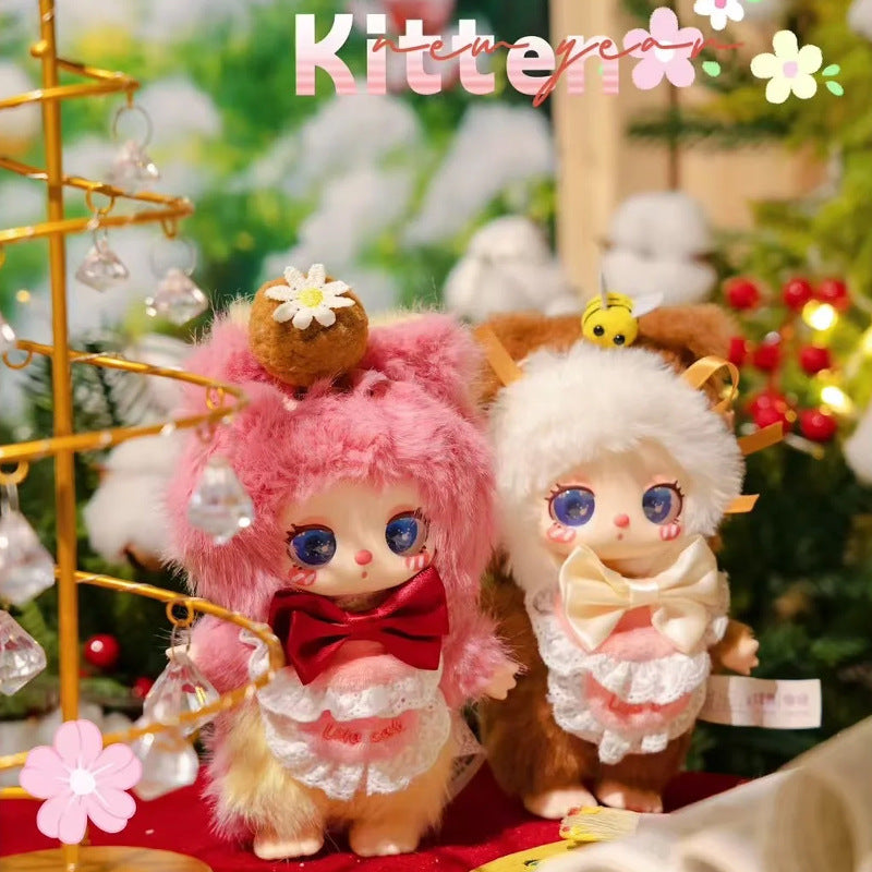 Lila Fourth Generation LIILA Chef Kitten Plush Blind Box Figurine Bedroom Girly Decoration