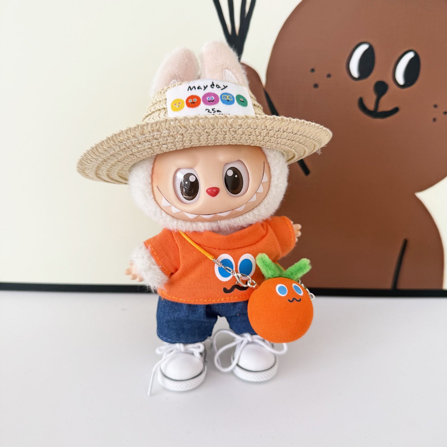 First, Second, and Third Generation Keychain LABUBU Clothing Pendant Labubu Wearing Mayday Concert Same Style Cute Doll Clothes