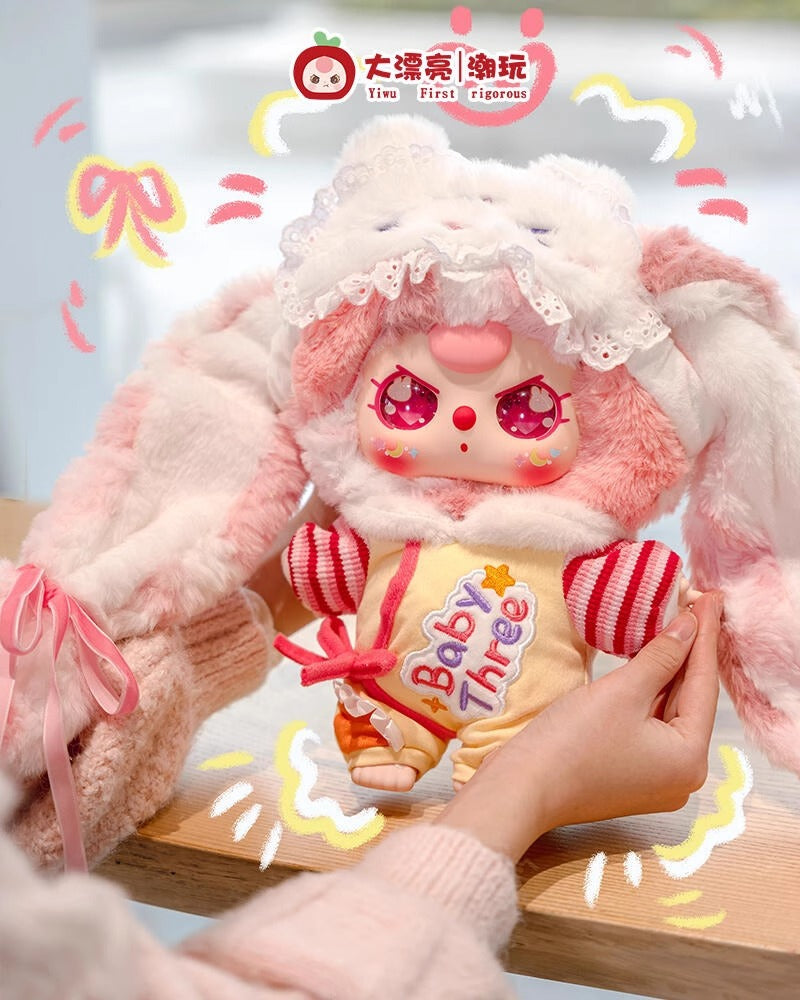 Genuine Big Beautiful Baby Three Years Old Good Night Baby 400% Plush Set Box Trendy Blind Box Cute Doll Ornament Gift