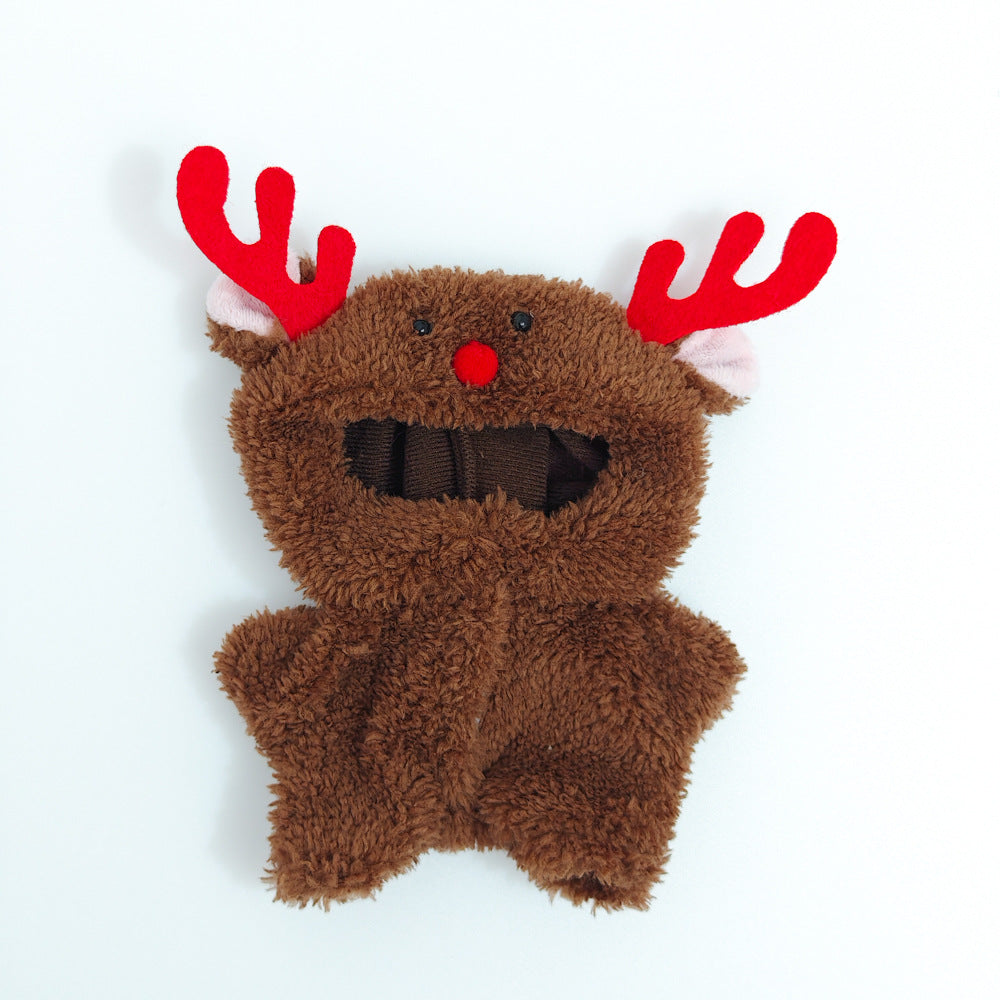 First and Second Generation Blind Box Labubu Pendant Christmas Cloak Doll Clothes Labubu Cookie Man Sweater Christmas Hat