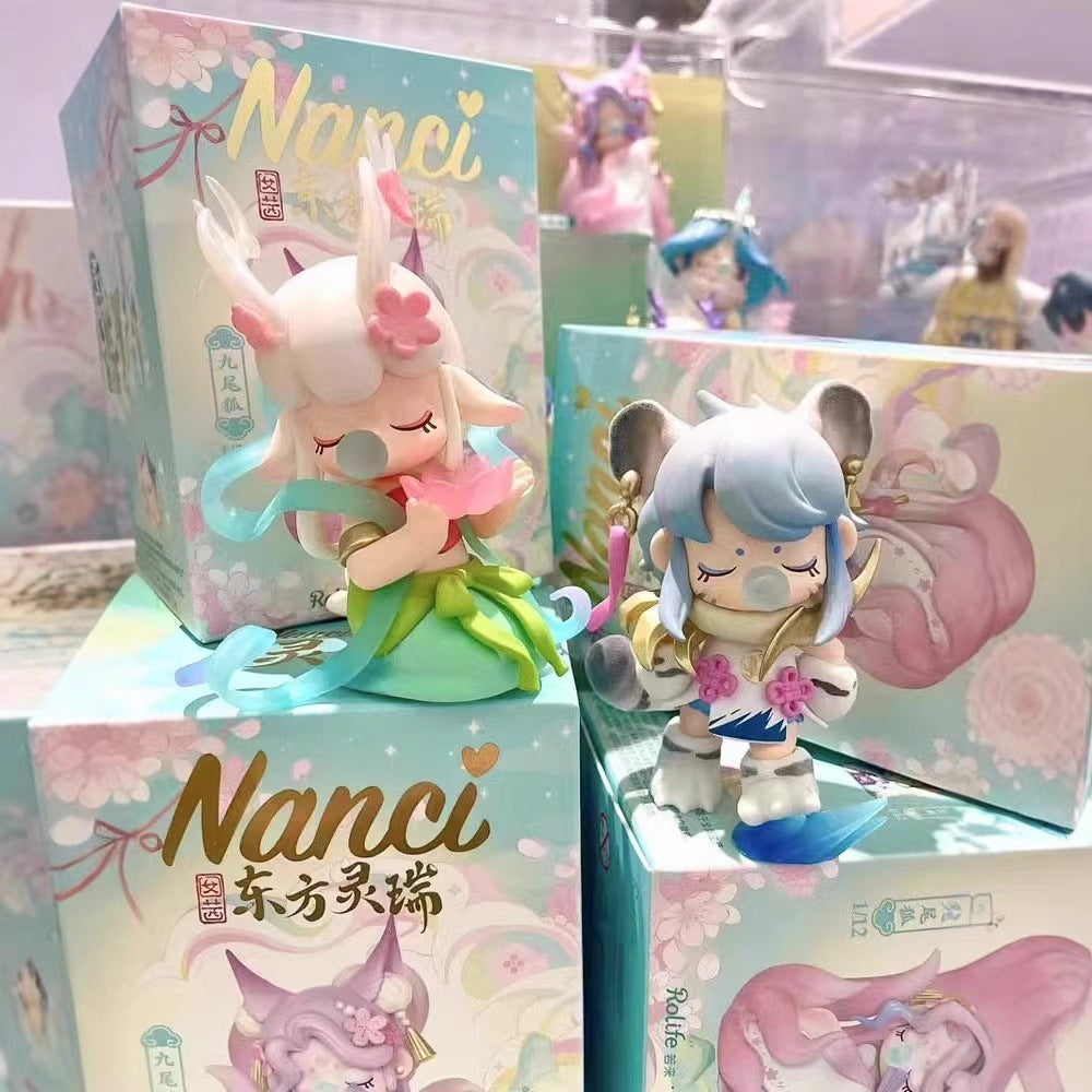 Ruolai New Ruolai Nanci Oriental Lingrui Series Blind Box Figurine Ancient Style Ornament Doll Trendy Gift