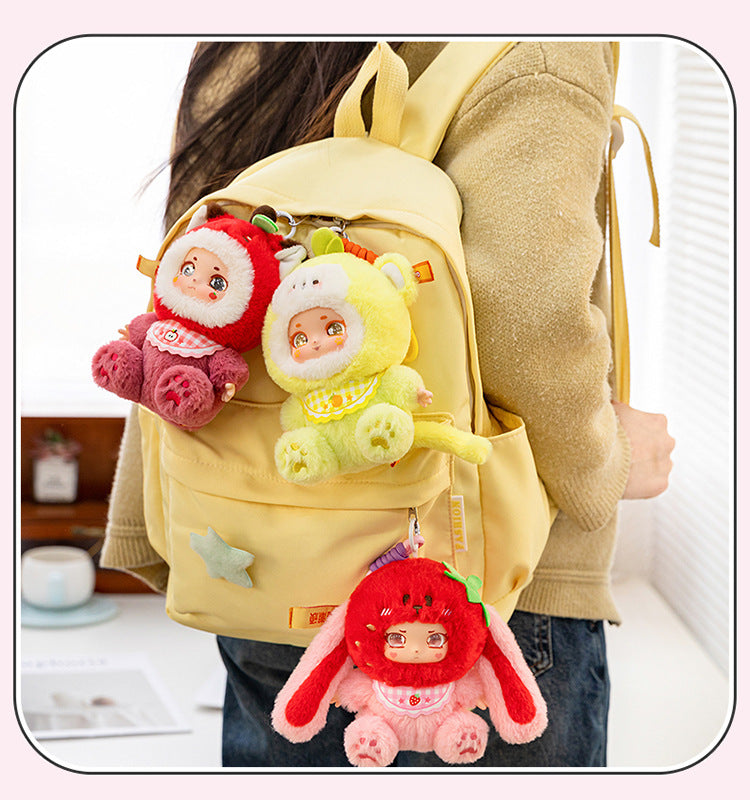 Original Cute Sweetheart Party Pendant Box Cartoon Fruit Vinyl Doll Pendant Creative Gift Ornament