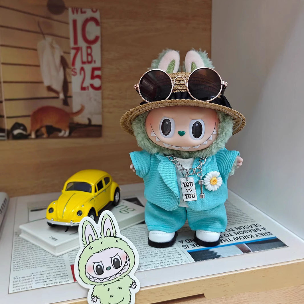Labubu Labubu First Second Third Generation Baby Clothes G-Dragon GD Dress Up Same Style Sugar Glue Blind Box Labubu Clothes