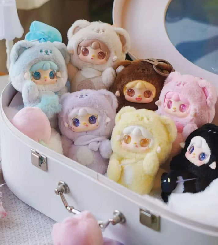 Complete Genuine Oxygen Yooki 4th Generation <Bite a Bear> Plush Blind Box Doll Ornament Trendy Wholesale