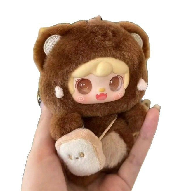 Complete Genuine Oxygen Yooki 4th Generation <Bite a Bear> Plush Blind Box Doll Ornament Trendy Wholesale
