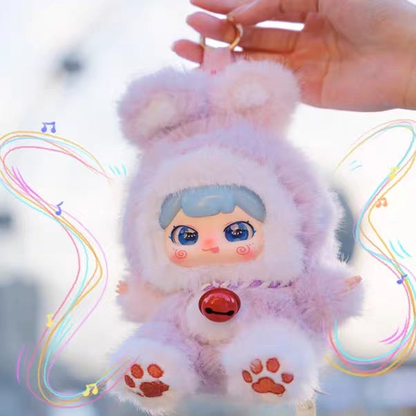 完成Genuine babythree 3-Year-Old Baby Good Luck Bell Plush Blind Box Cute Ornament Trendy Toy Girl Gift