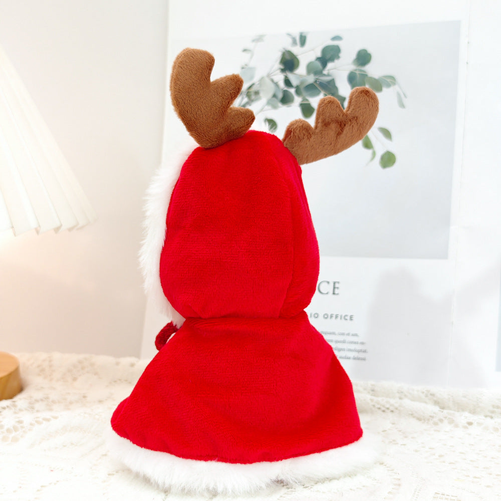 First and Second Generation Blind Box Labubu Pendant Christmas Cloak Doll Clothes Labubu Cookie Man Sweater Christmas Hat