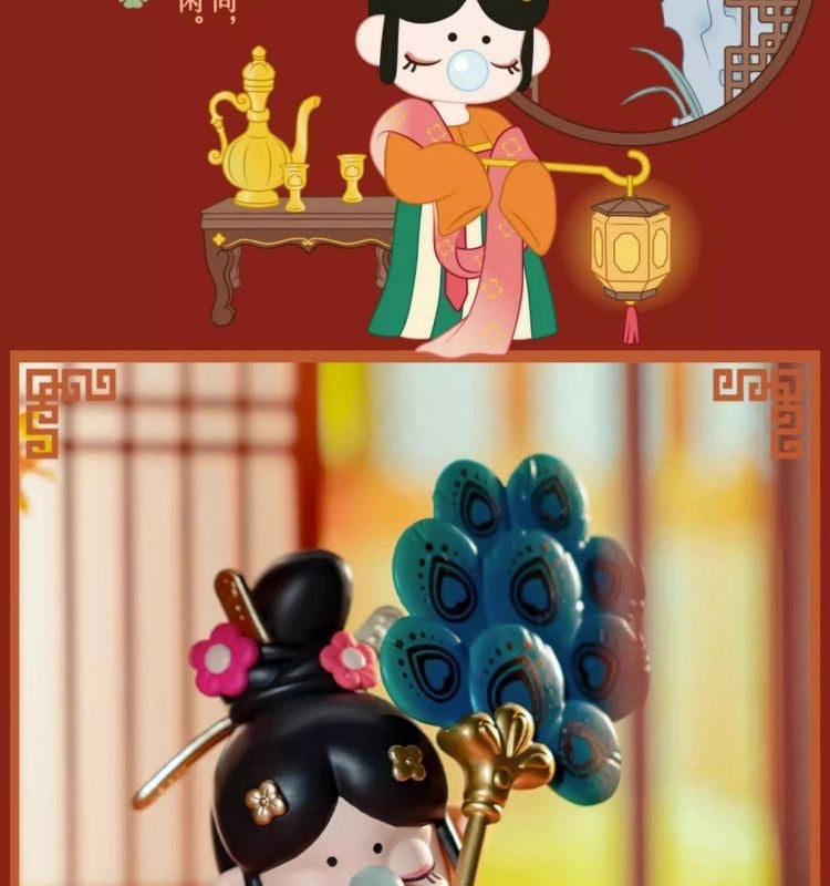 Ruolai Rolife Nanci Nanci Tang Dynasty Fenghua Series Blind Box New Trendy Toy Figurine Gift Internet Celebrity Decoration