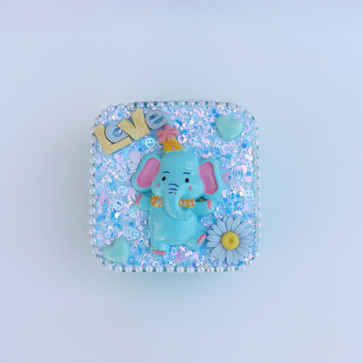 New Product Elegant Jewelry Box Children diy Simulation Cream Glue Material Kit Girl's Jewelry Box Cute Jewelry Bag
