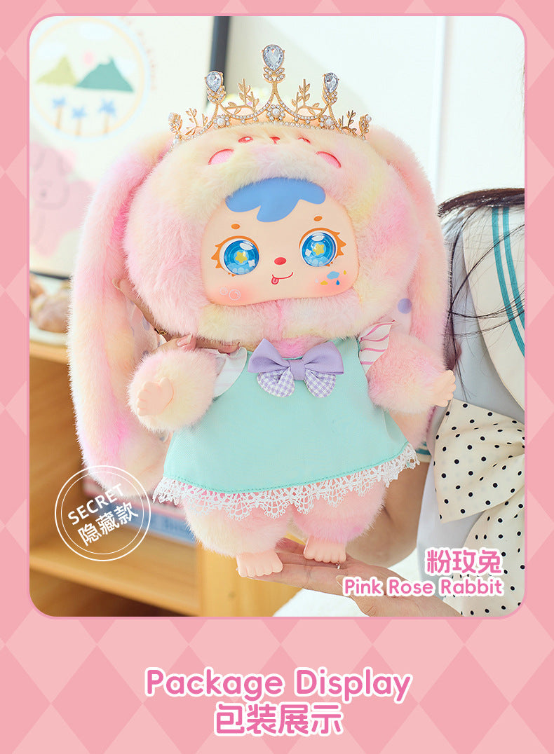 (Complete)Sanxiaomao Fifth Generation 400 Body Crown Bunny Plush Blind Box Handmade Office Figurine Trendy Toy Doll Hot Sale Gift