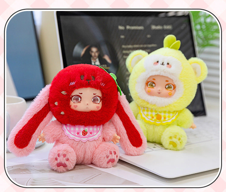 Original Cute Sweetheart Party Pendant Box Cartoon Fruit Vinyl Doll Pendant Creative Gift Ornament