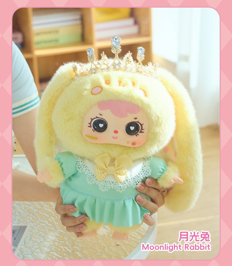 (Complete)Sanxiaomao Fifth Generation 400 Body Crown Bunny Plush Blind Box Handmade Office Figurine Trendy Toy Doll Hot Sale Gift