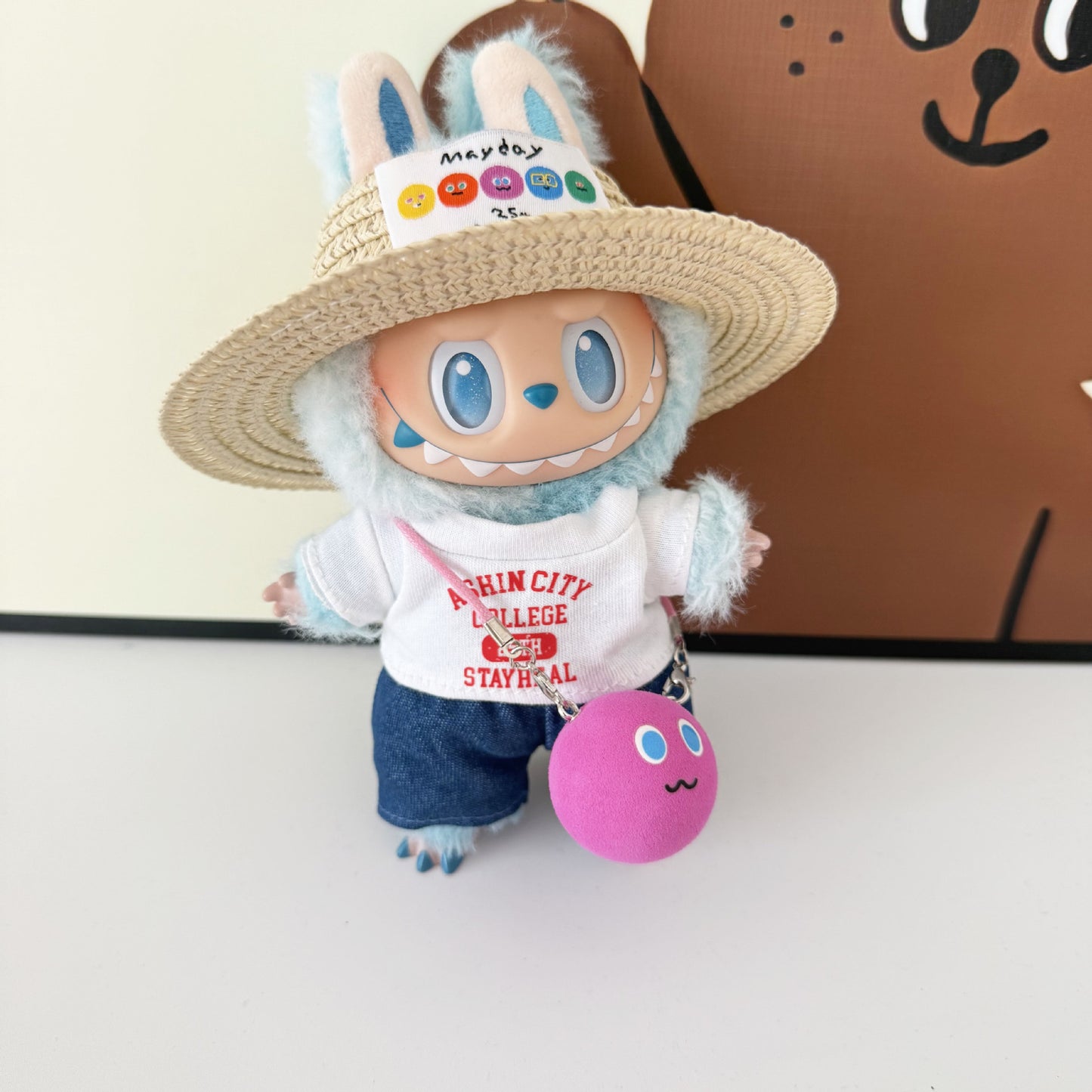 First, Second, and Third Generation Keychain LABUBU Clothing Pendant Labubu Wearing Mayday Concert Same Style Cute Doll Clothes