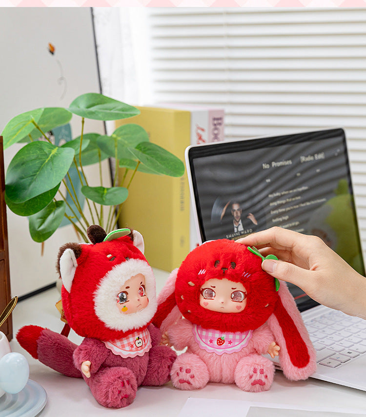 Original Cute Sweetheart Party Pendant Box Cartoon Fruit Vinyl Doll Pendant Creative Gift Ornament
