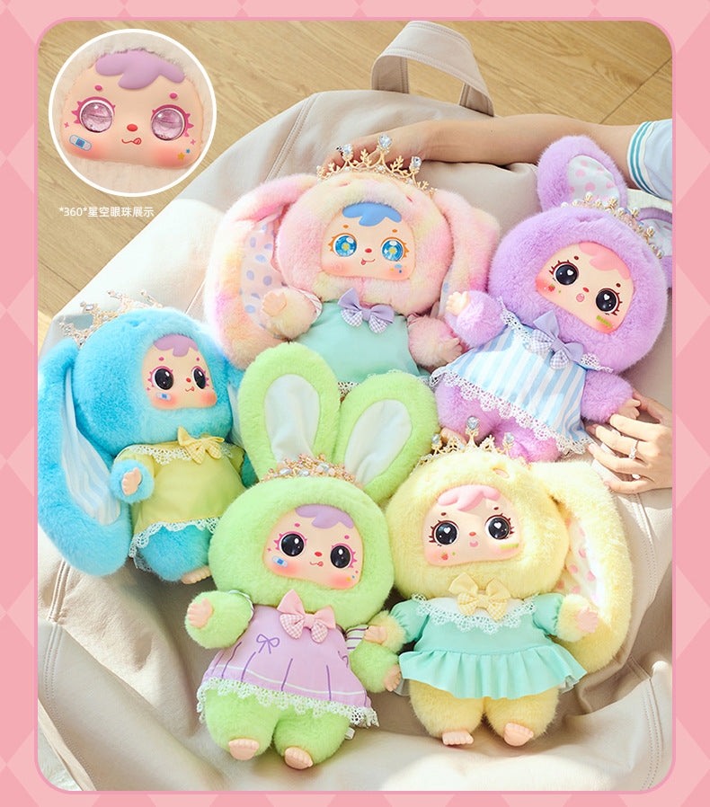 (Complete)Sanxiaomao Fifth Generation 400 Body Crown Bunny Plush Blind Box Handmade Office Figurine Trendy Toy Doll Hot Sale Gift
