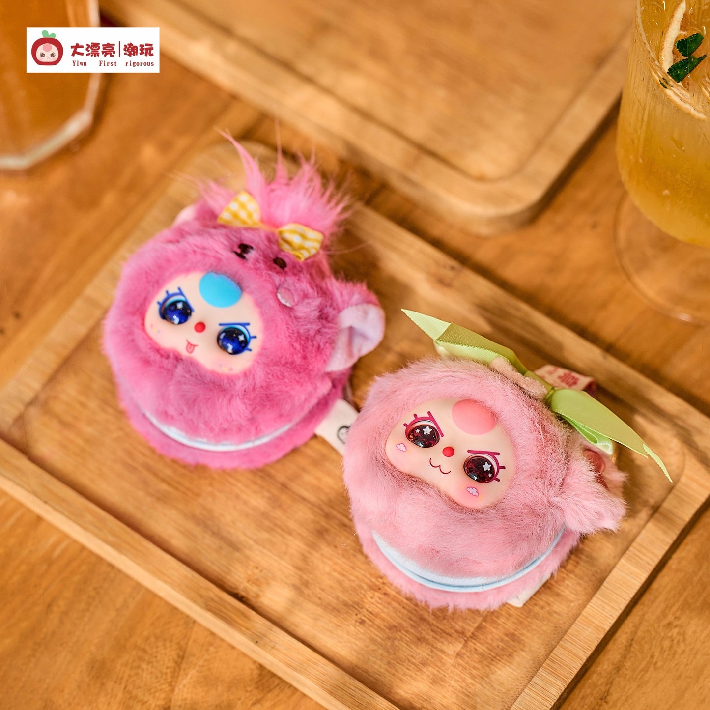 Genuine New Product Baby three Three-Year-Old Child Makeup Mirror Series Plush Blind Box Figurine Gift