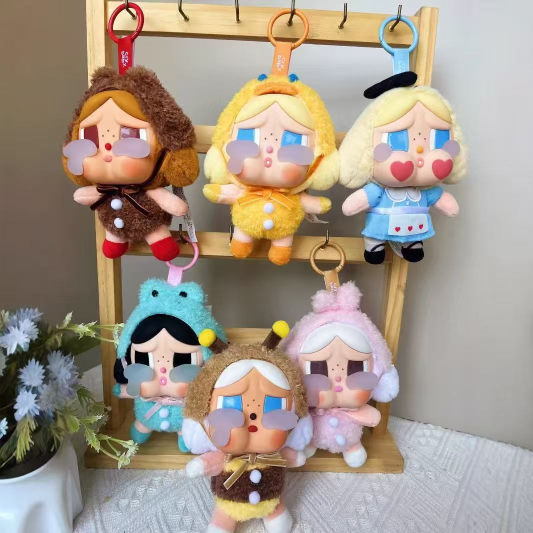 WA KU KU Crying Doll Southeas Box Plush Toy Cute Keychain Bag Gift Pendant