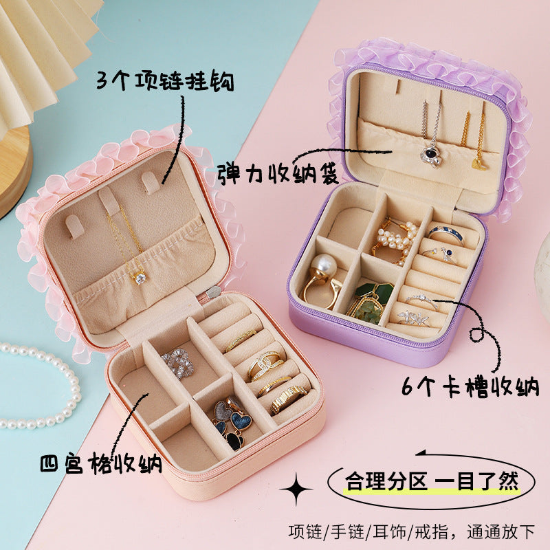 New Product Elegant Jewelry Box Children diy Simulation Cream Glue Material Kit Girl's Jewelry Box Cute Jewelry Bag