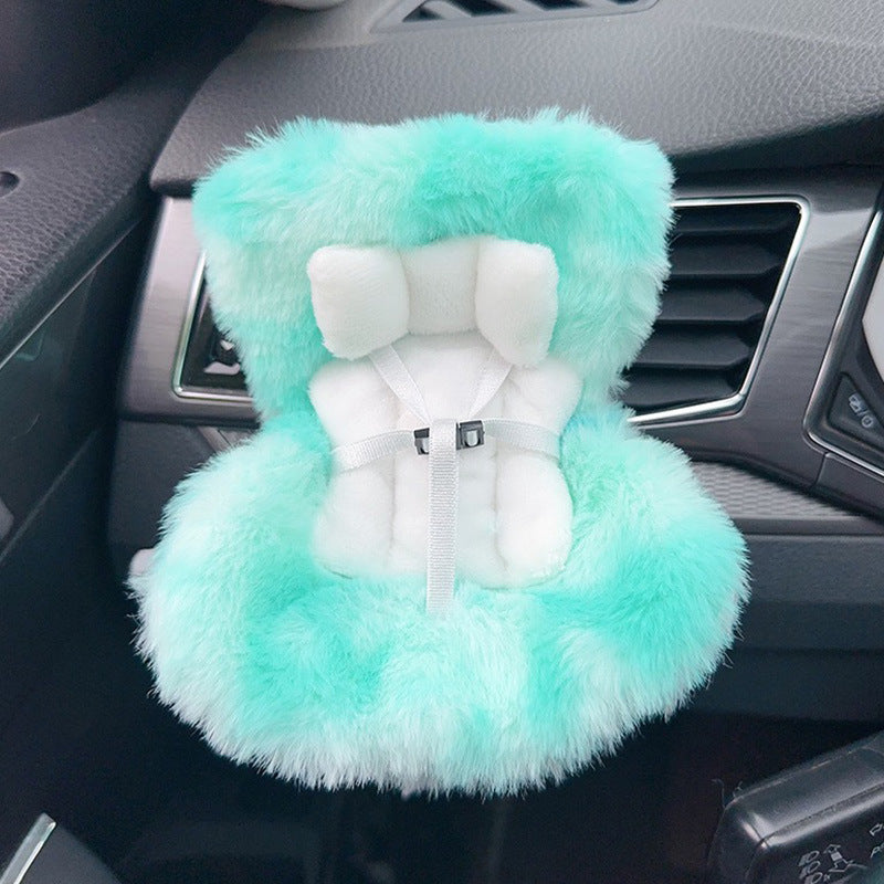 Applicable 17cm Labubu Safety Car Seat Air Vent Decoration Does Not Include Doll