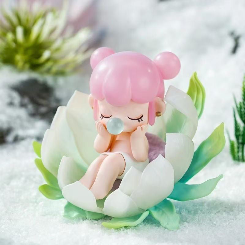 Ruolai Authentic Ruolai Nanci Flower Collection Series Blind Box Girl's Birthday Gift Desktop Ornament Giftrulruru