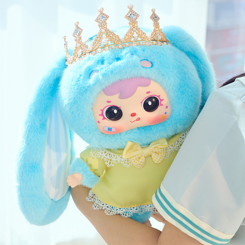 (Complete)Sanxiaomao Fifth Generation 400 Body Crown Bunny Plush Blind Box Handmade Office Figurine Trendy Toy Doll Hot Sale Gift