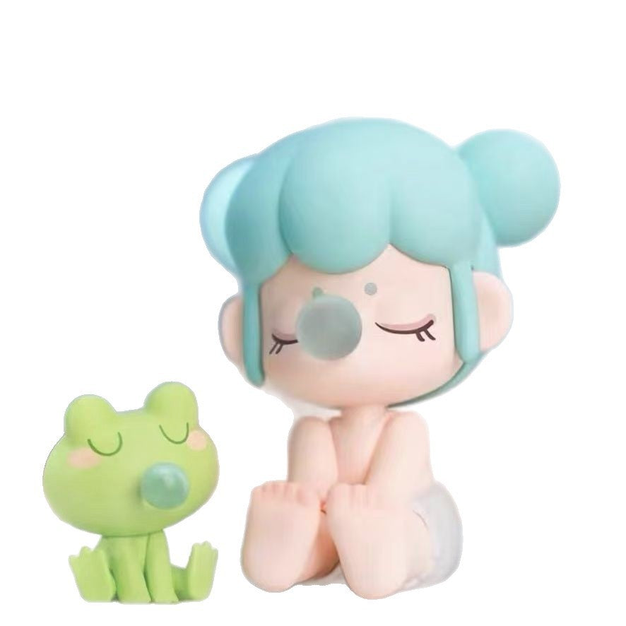 Ruolai In Stock Ruolai Nanci Sitting Series Blind Box Trendy Toy Handheld Office Doll Cute Gift Ornament Plush Toy