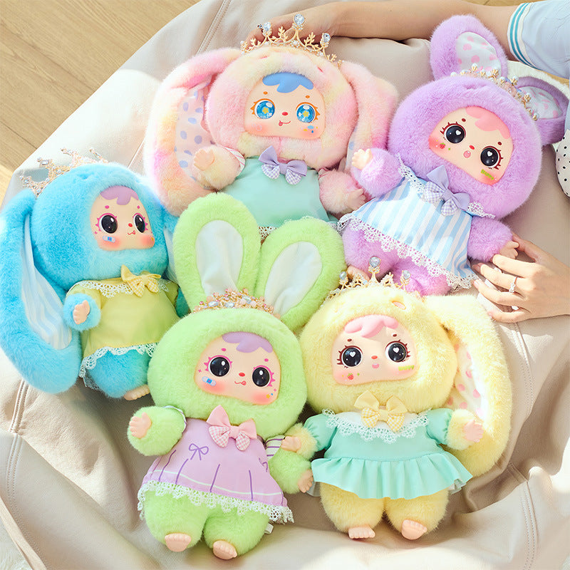 (Complete)Sanxiaomao Fifth Generation 400 Body Crown Bunny Plush Blind Box Handmade Office Figurine Trendy Toy Doll Hot Sale Gift