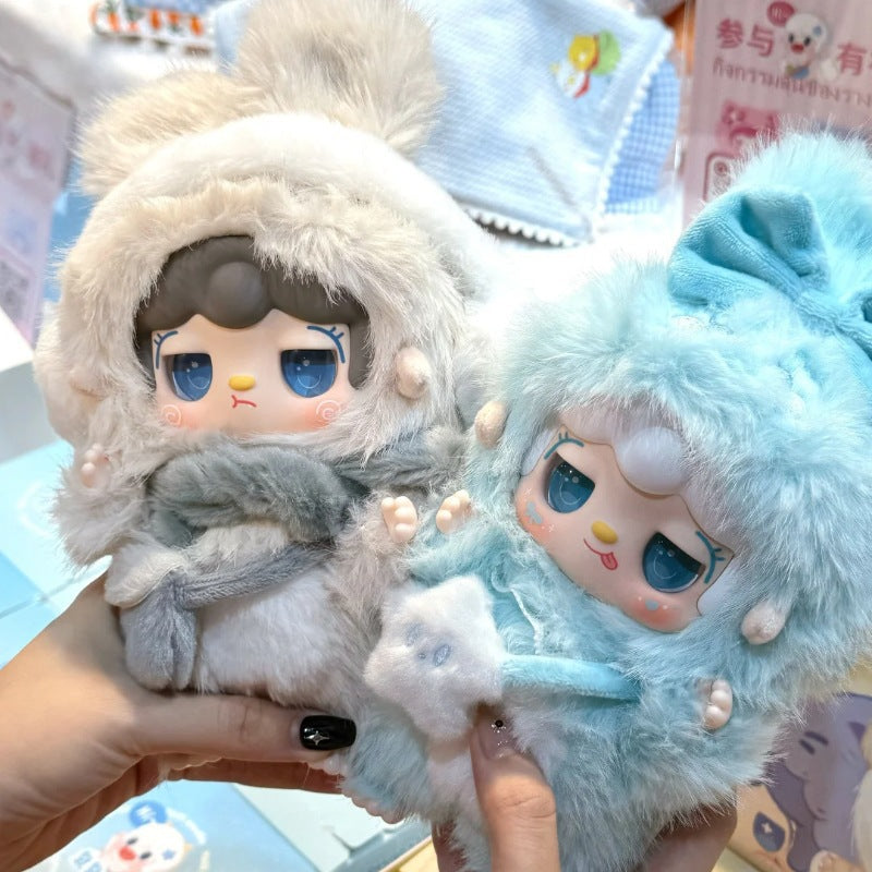 Complete In Stock Yooki Oxygen 3rd Generation Warm Bunny Plush Series Blind Box Trendy Toy Figurine Cute Girl Hand Figure